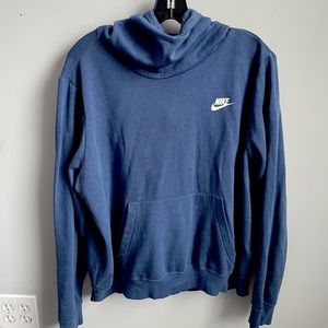 Blue NIKE scooped hoodie
